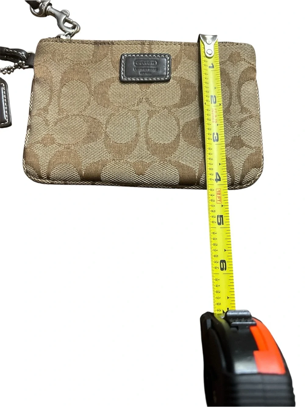 Coach wristlet tan